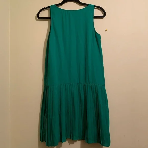 Tinley Road Green Pleated Botton Dress S - Picture 6 of 7